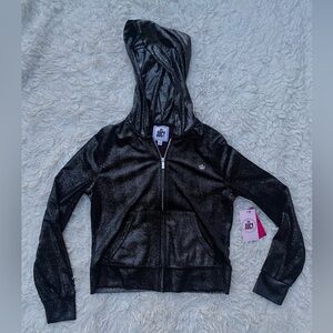 Juicy Couture Black Sparkly Zip-Up